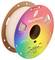 Eine bunte 3D-Druckerfilamentspule der Marke 'Panchroma', Farbe 'Matte Army Beige', Gewicht 1 kg, umgeben von einem Regenbogenverlauf.