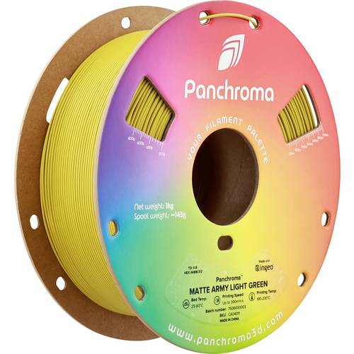 Polymaker CA04011 Panchroma™ Matte Filament PLA Matt, geringerer Kunststoffgehalt 1.75 mm 1000 g Army Light Green, Grün ...