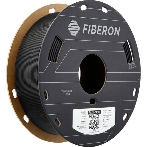 Polymaker FG04001 Fiberon™ PA12-CF10 Filament PA12-CF Kohlefaserverstärkt 1.75 mm 500 g Schwarz 1 St.