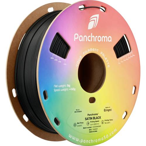 Polymaker CA05011 Panchroma™ Satin Filament PLA Satiniert, hohe Steifigkeit 1.75 mm 1000 g Schwarz 1 St.