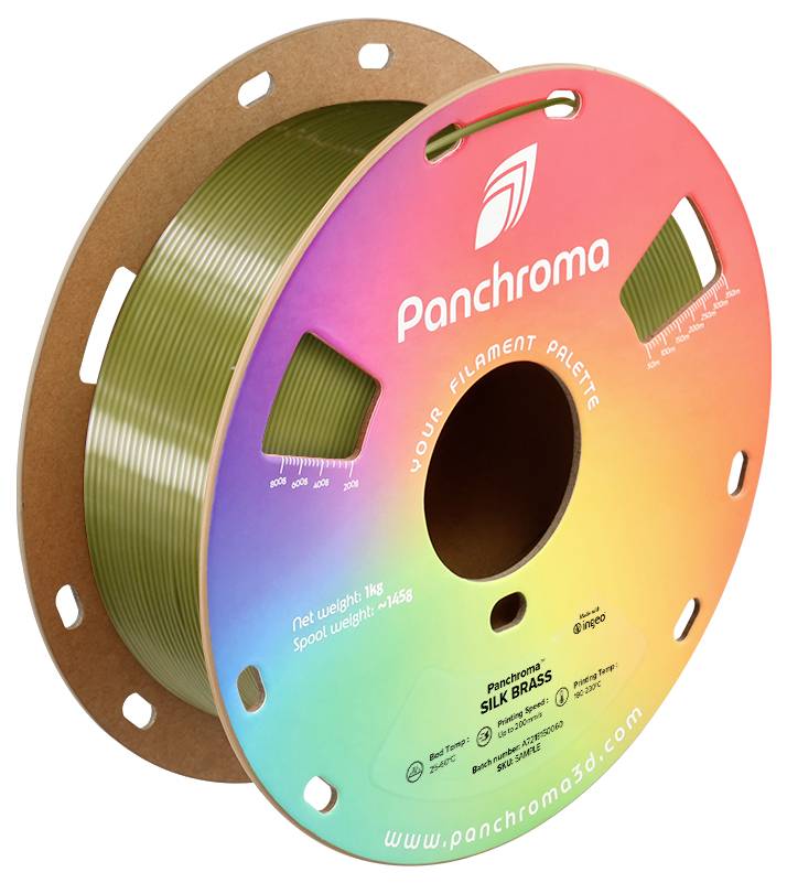 Polymaker CA03003 Panchroma™ Silk Filament PLA kunststof Zijdeglans 1.75 mm 1000 g Brass, Messing 1 stuk(s)