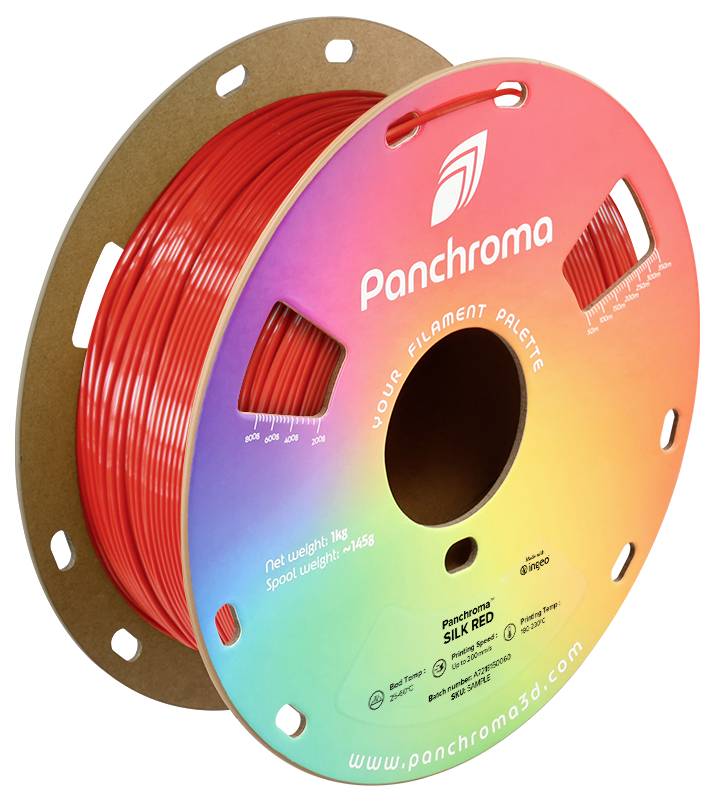 Polymaker CA03015 Panchroma™ Silk Filament PLA kunststof Zijdeglans 1.75 mm 1000 g Rood 1 stuk(s)