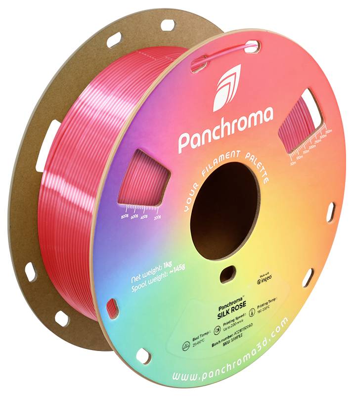 Polymaker CA03016 Panchroma™ Silk Filament PLA kunststof, Supportmateriaal Zijdeglans 1.75 mm 1000 g Roze 1 stuk(s)
