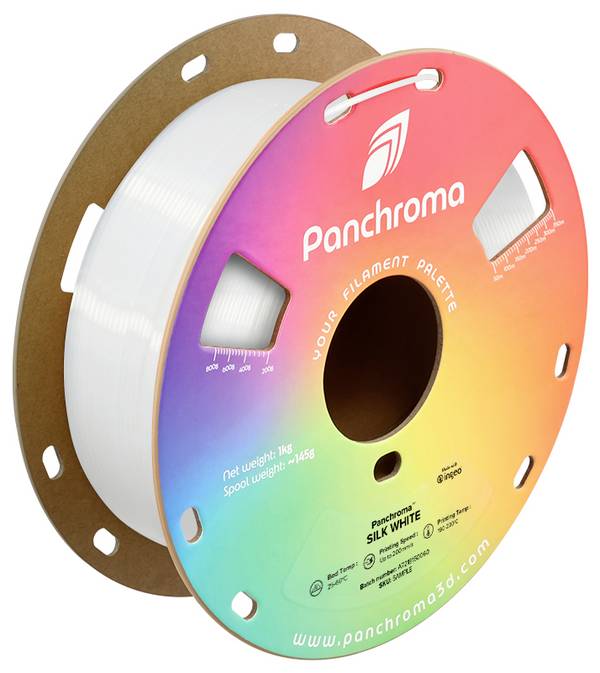 Polymaker CA03020 Panchroma™ Silk Filament PLA Seidig glänzend 1.75 mm 1000 g Weiß  1 St.