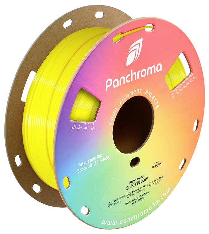 Polymaker CA03021 Panchroma™ Silk Filament PLA Seidig glänzend 1.75 mm 1000 g Yellow, Gelb 1 St.