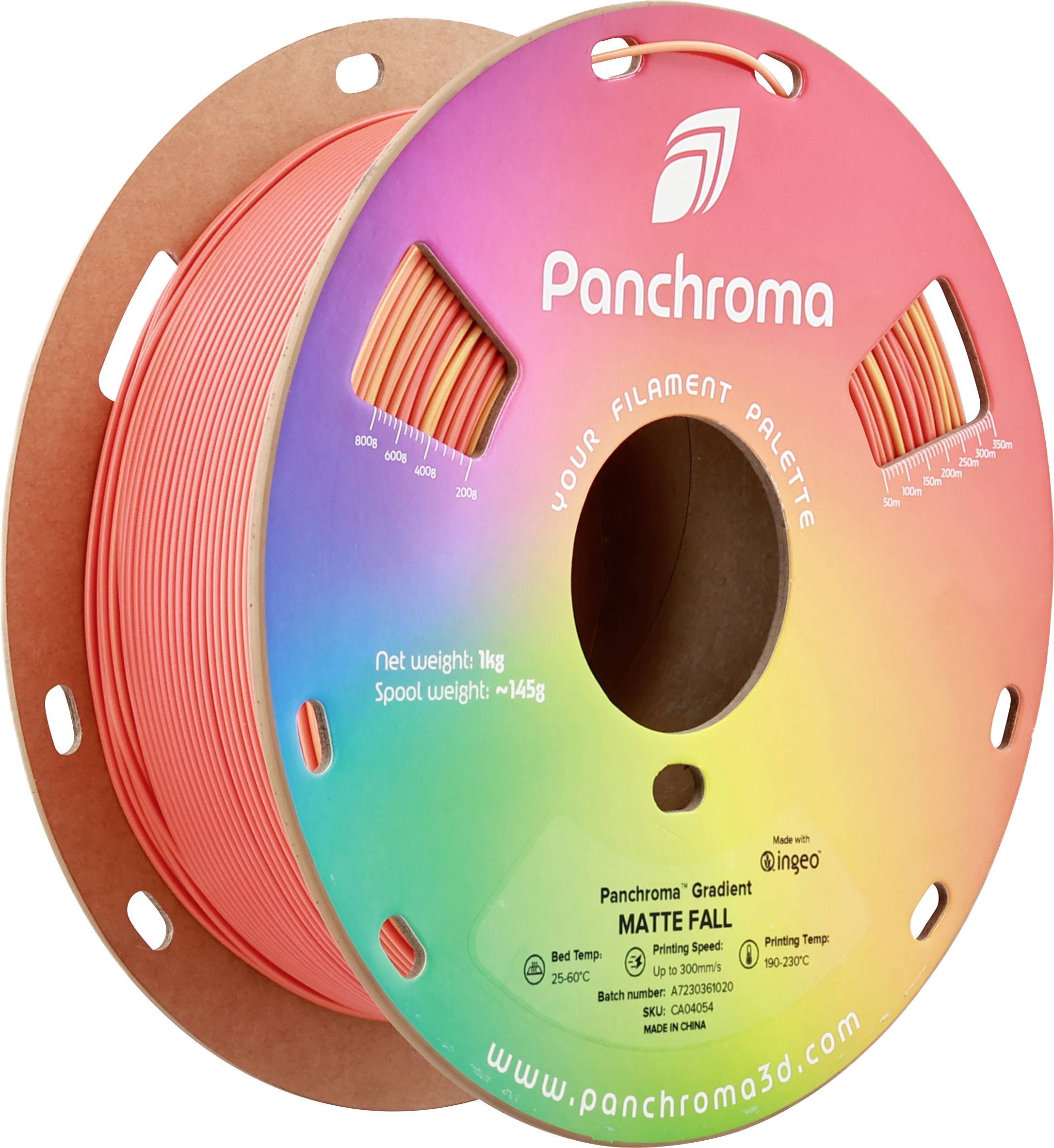 Polymaker CA04054 Panchroma™ Gradient Matte Filament PLA kunststof Meerkleurig 1.75 mm 1000 g Fall, Oranje, Rood 1 stuk(s)