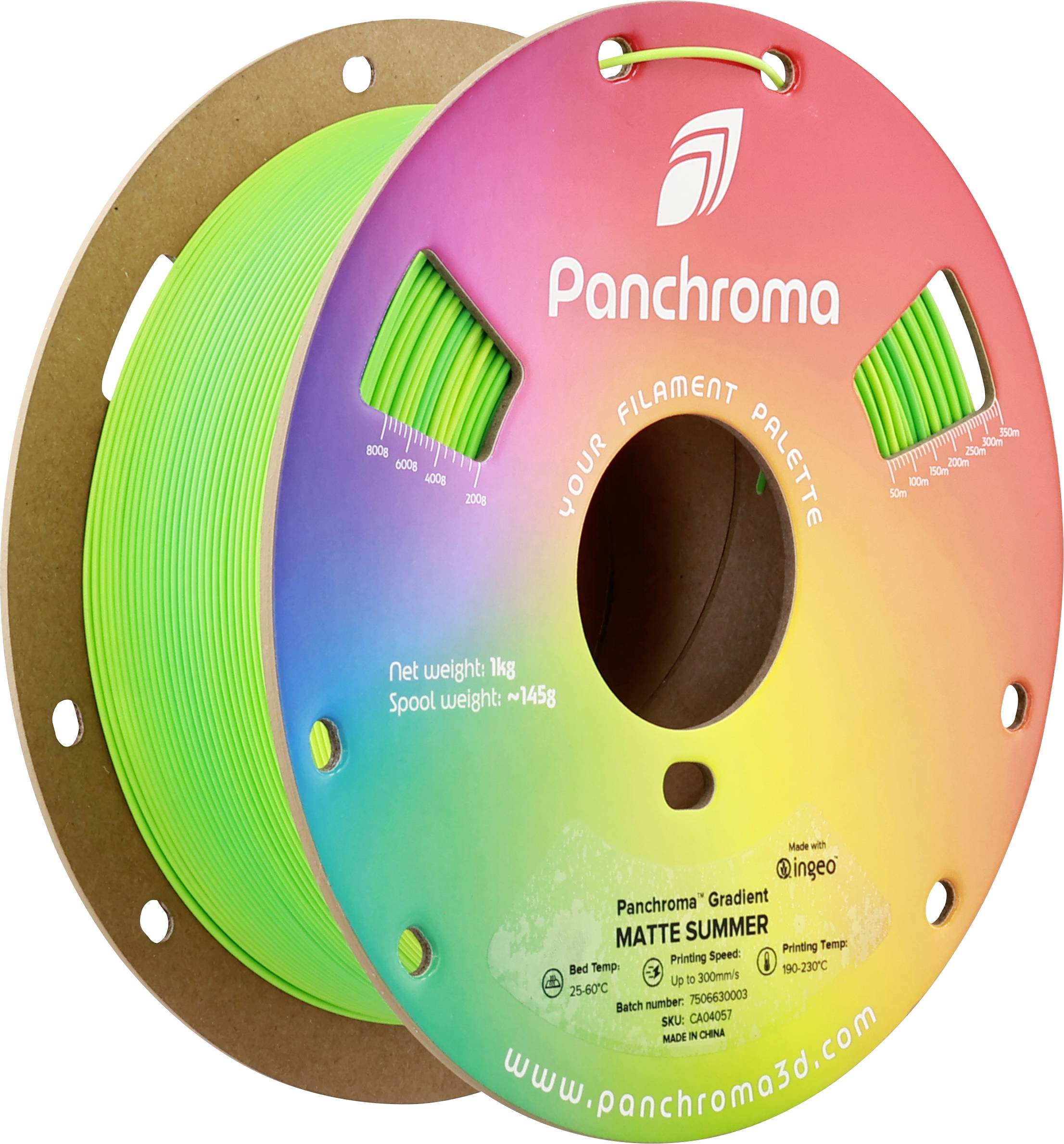 Polymaker CA04057 Panchroma™ Gradient Matte Filament PLA kunststof Meerkleurig 1.75 mm 1000 g Summer, Groen 1 stuk(s)