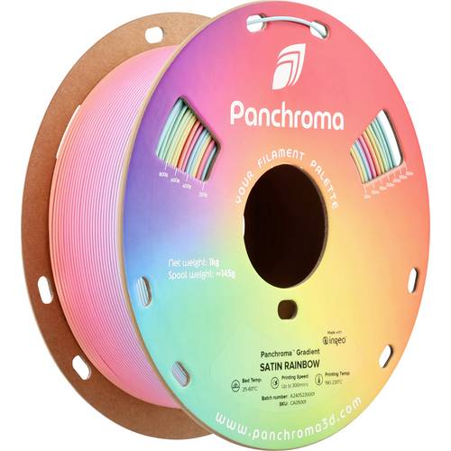 Polymaker CA05001 Panchroma™ Gradient Satin Filament PLA Mehrfarbig, Satiniert 1.75 mm 1000 g Regenbogen 1 St.
