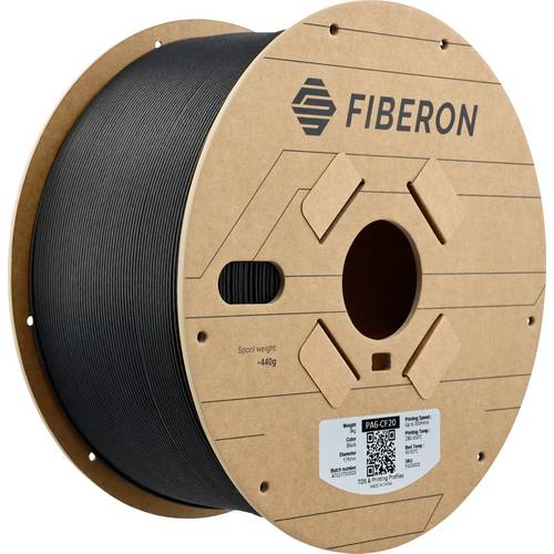 Polymaker FG03002 Fiberon™ PA6-CF20 Filament PA6-CF Kohlefaserverstärkt 1.75 mm 3000 g Schwarz 1 St.