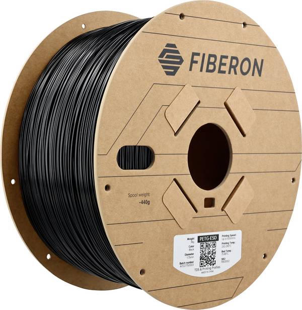 Polymaker FB03002 Fiberon™ PETG-ESD Filament PETG ESD ESD-sicher 1.75 mm 3000 g Schwarz 1 St.