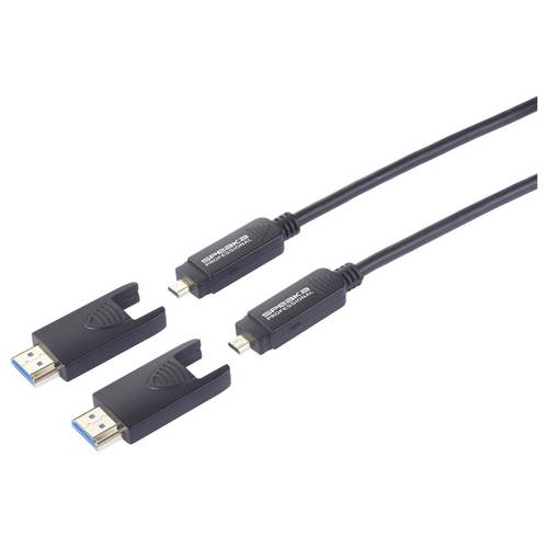 SpeaKa Professional Glasfaser / HDMI Anschlusskabel HDMI-A Stecker, HDMI-Micro-D Stecker, HDMI-A Stecker, HDMI-Micro-D S...