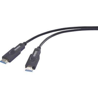 SpeaKa Professional Glasfaser / HDMI Anschlusskabel HDMI-A Stecker, HDMI-Micro-D Stecker, HDMI-A Stecker, HDMI-Micro-D S-1