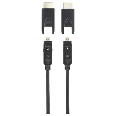 SpeaKa Professional Glasfaser / HDMI Anschlusskabel HDMI-A Stecker, HDMI-Micro-D Stecker, HDMI-A Stecker, HDMI-Micro-D S-2
