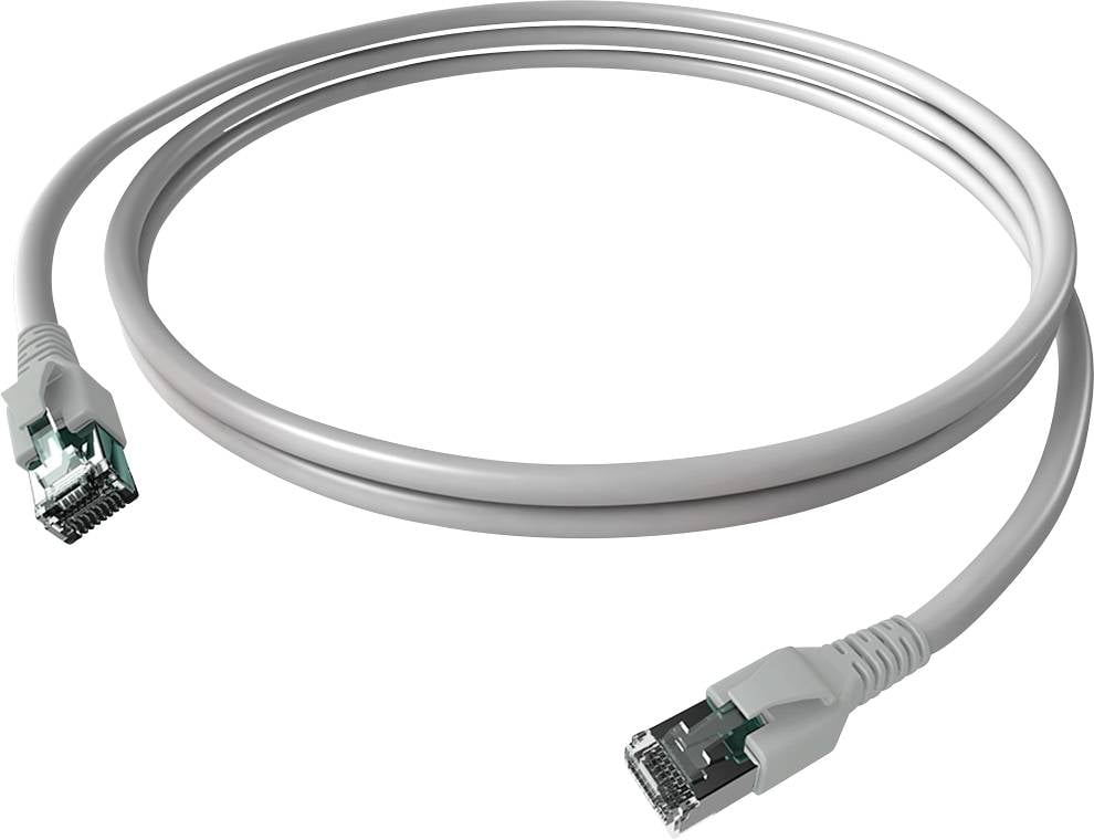 EasyLan FlexBoot Patchkabel Cat.6A, S/FTP, grau, 1,5 m