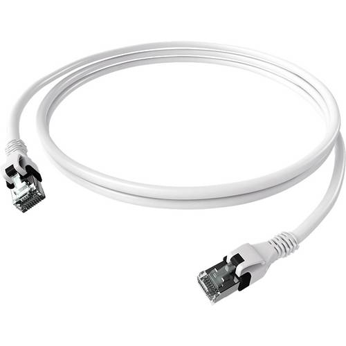 Thumbnail - EasyLan DualBoot PushPull IP20 Patchkabel, Cat.6A (Class EA), S/FTP, weiß, 1 m