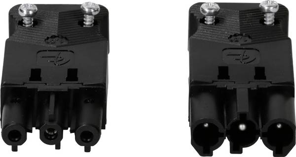 Adels-Contact 171224 Netzstecker Schweiz Polyamid   Schwarz IP20