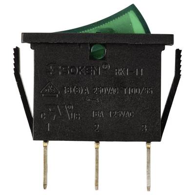 TRU COMPONENTS TC-13599536 Wippschalter 250 V/AC 16 A 1 x Aus/Ein rastend 1 St.-3