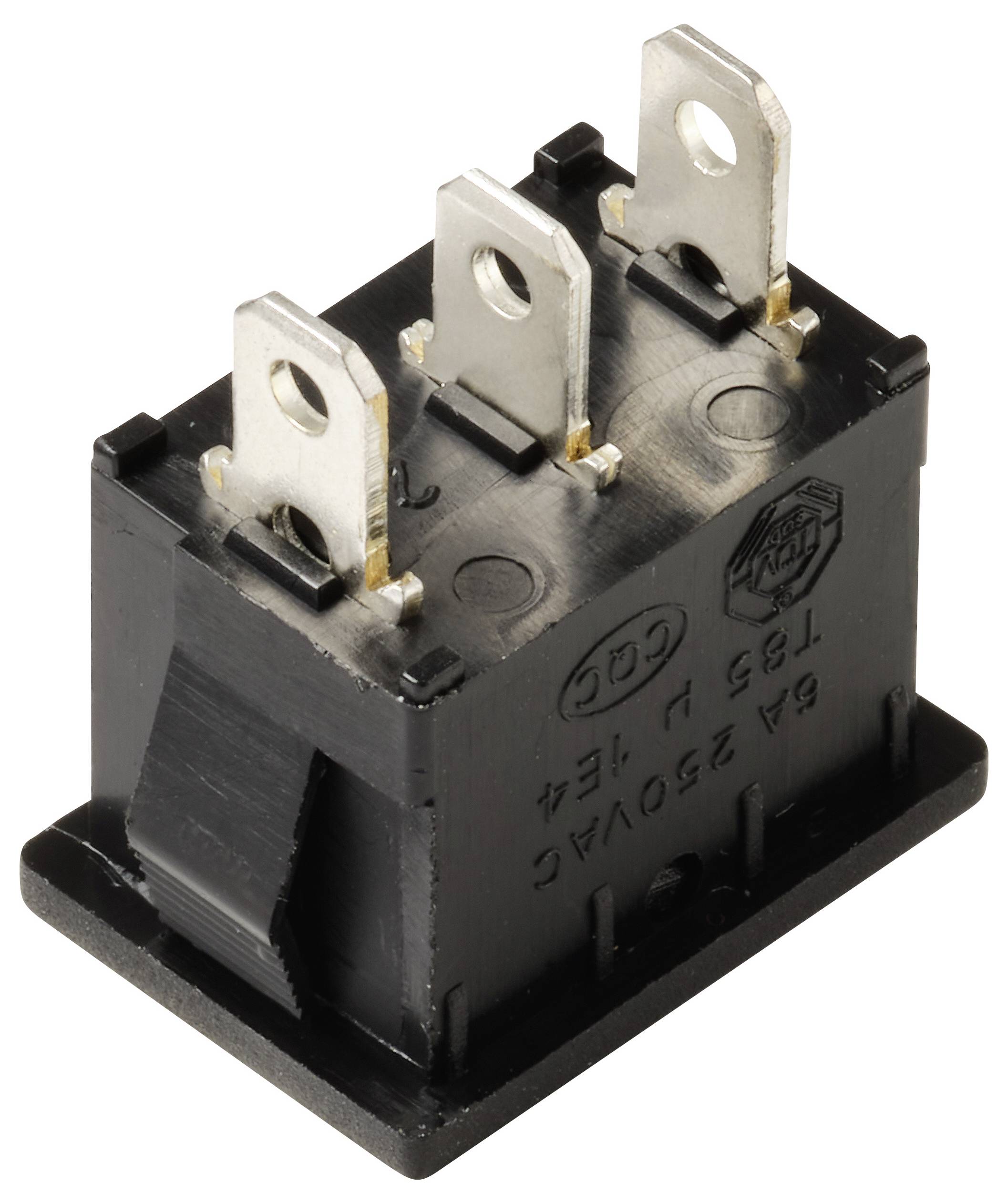 TRU COMPONENTS TC-13599544 Wippschalter 250 V/AC 6 A 1 x Ein/Aus/Ein rastend/0/rastend 1 St.-2