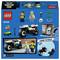LEGO-Set: Zwei Minifiguren (Polizei und Ganove), Motorrad, Geldautomat. Anleitung 'LEARN TO BUILD' mit Bauanleitung für Motorrad.