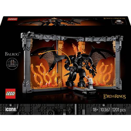 LEGO® ICONS™ 10367 Der Herr der Ringe: Balrog Bücherstütze