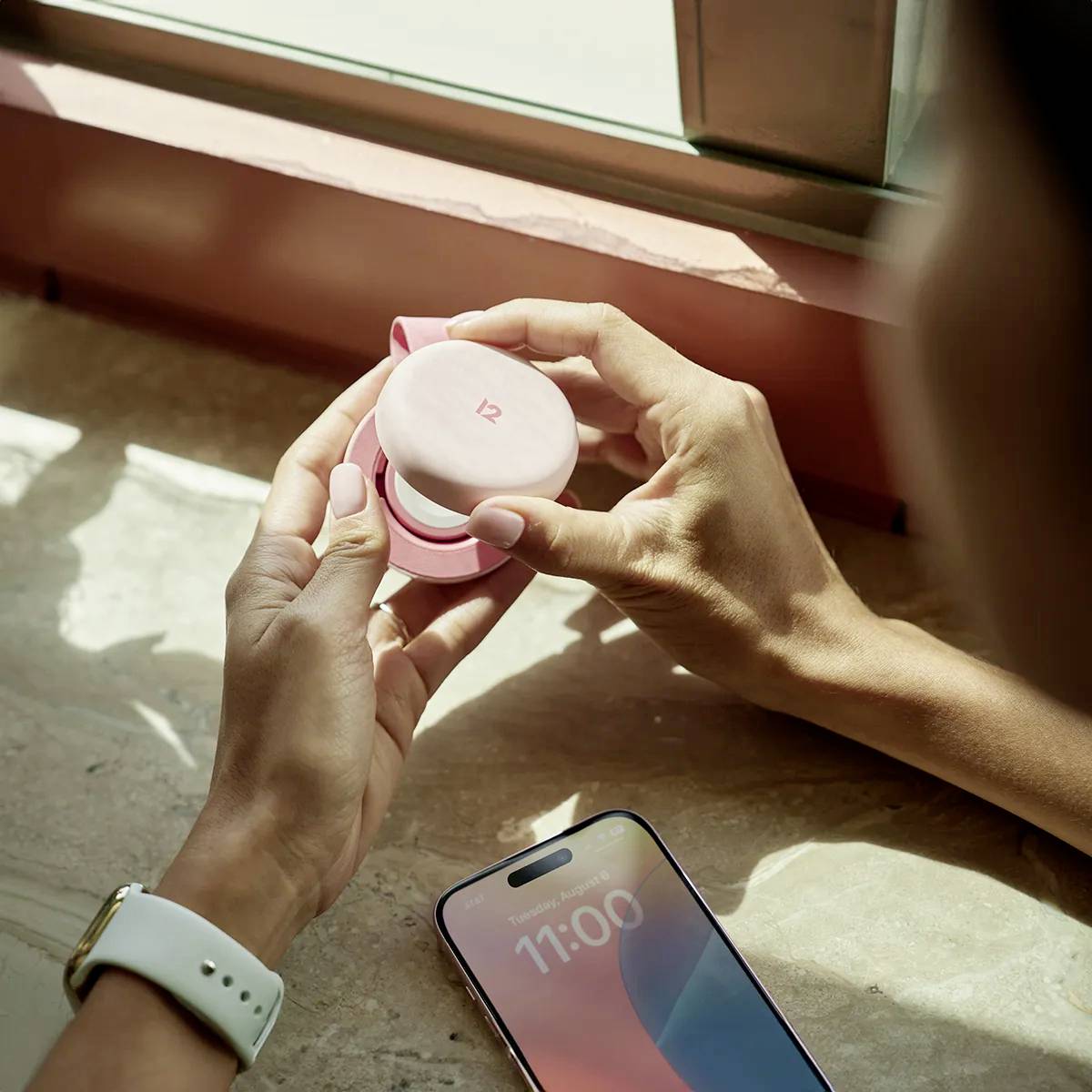 Twelve South Induktions-Ladegerät 15 W TS-2431 TS-2431 Ausgänge USB-C® Pink-19