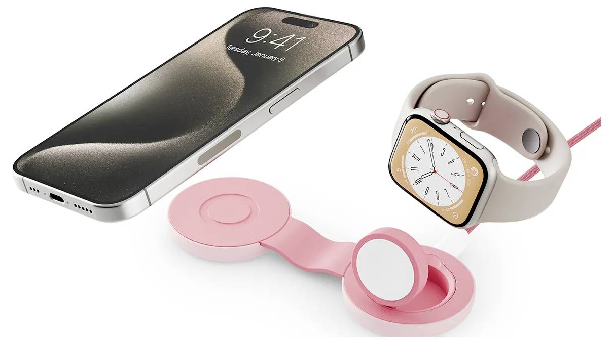 Twelve South Induktions-Ladegerät 15 W TS-2431 TS-2431 Ausgänge USB-C® Pink-3