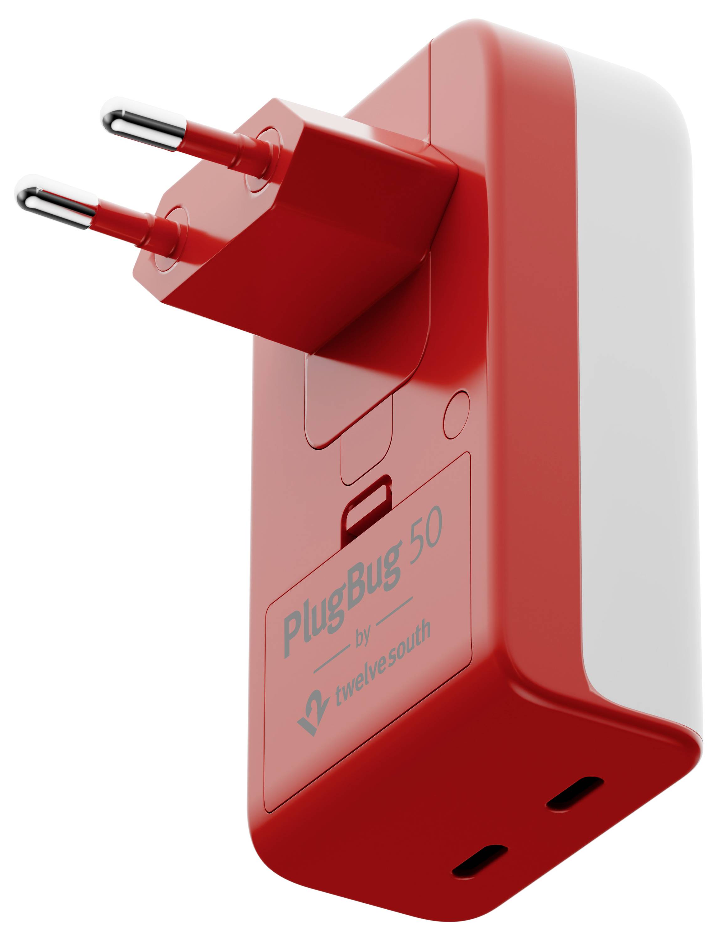 Twelve South Twelve South PlugBug 50W USB-C Wall Char USB Ladegerät 50 W USB-C® Weiß, Rot-3