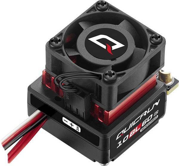 Hobbywing QuicRun 10BL60 G2 60A Automodell Brushless Fahrtregler Belastbarkeit (max. A): 200 A Motorlimit (Turns) num: 3650