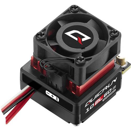 Hobbywing QuicRun 10BL60 G2 60A Automodell Brushless Fahrtregler Belastbarkeit (max. A): 200 A Motorlimit (Turns) num: 3...