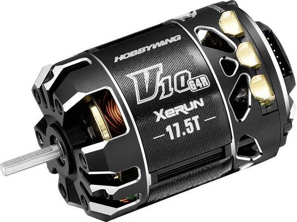 Hobbywing Xerun V10 G4R (2-3s) Automodell Brushless Elektromotor  Windungen (Turns): 17.5