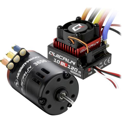 Thumbnail - Hobbywing Combo 10BL120 G2 mit 3650SD 13.5T 38020382 Windungen (Turns): 13.5 Automodell Brushless Antriebsset 1:10, 1:12