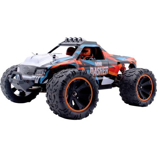 MODSTER Mini Dasher Blau, Rot Brushed 1:14 RC Modellauto Elektro Monstertruck Allradantrieb (4WD) RtR 2,4 GHz inkl. Akku...