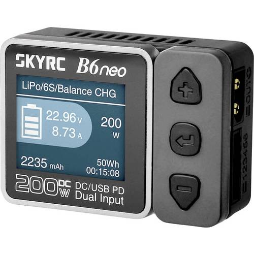 SKYRC B6neo Modellbau-Ladegerät 10 A Blei, LiFePO, LiHV, LiIon, LiPo, NiCd, NiMH
