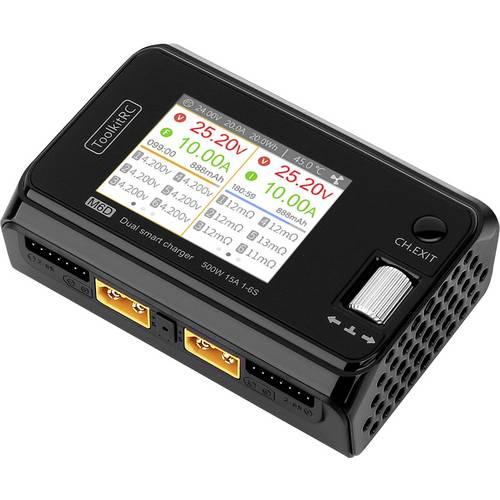 Toolkit RC M6D Modellbau-Ladegerät 25 A LiPo, LiFePO, LiIon, LiHV, NiMH, Blei, NiCd