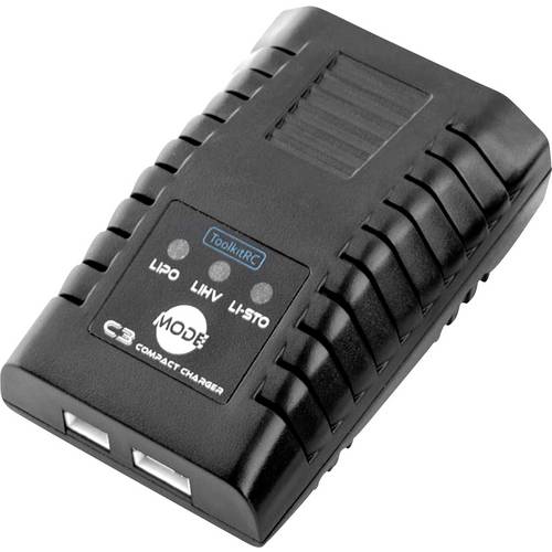 Thumbnail - Toolkit RC C3 Modellbau-Ladegerät 2.2 A LiPo, LiFePO, LiIon, LiHV