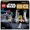 LEGO-Set mit dem Thema "Star Wars", das Charaktere im Kampf darstellt. Enthält ein nachbaubares Fahrzeug, einen Lichtschwerterkampf und Minifiguren.