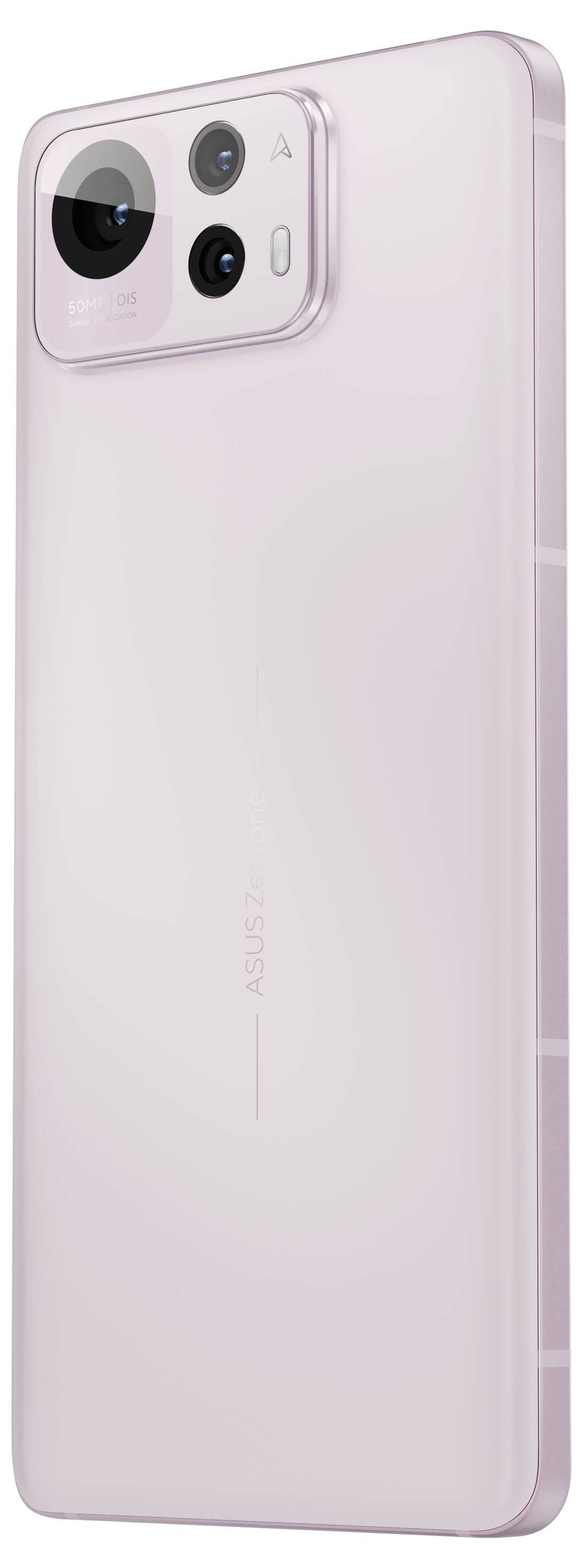 Ein modernes, rosafarbenes Smartphone mit drei Kameras auf der Rückseite und einem schlanken Design.