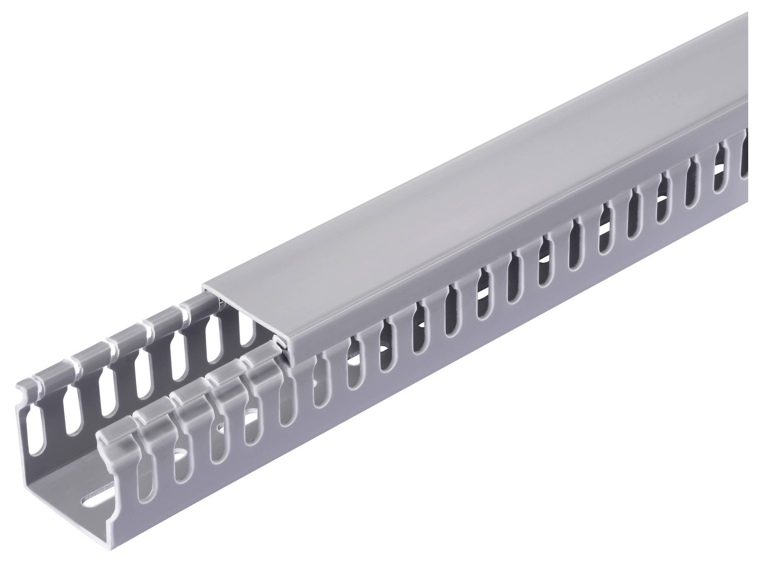 Sygonix SY-6801158 Verdrahtungskanal (L x B x H) 2000 x 25 x 25 mm 5 St. Grau-1