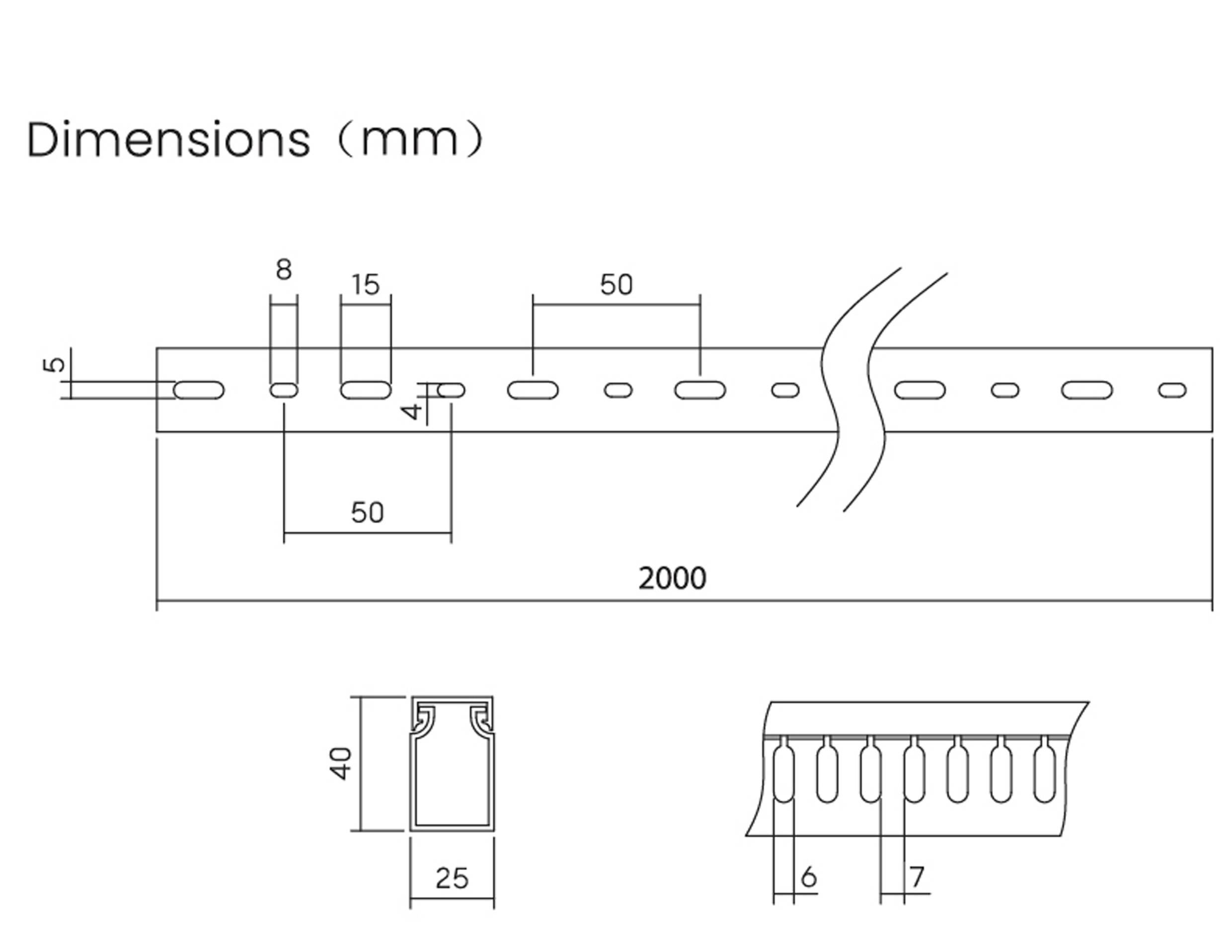 Sygonix SY-6801160 Verdrahtungskanal (L x B x H) 2000 x 25 x 40 mm 5 St. Grau-7