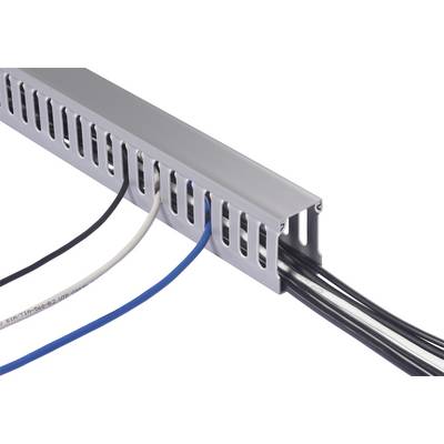 Sygonix SY-6801162 Verdrahtungskanal (L x B x H) 2000 x 40 x 40 mm 5 St. Grau-4