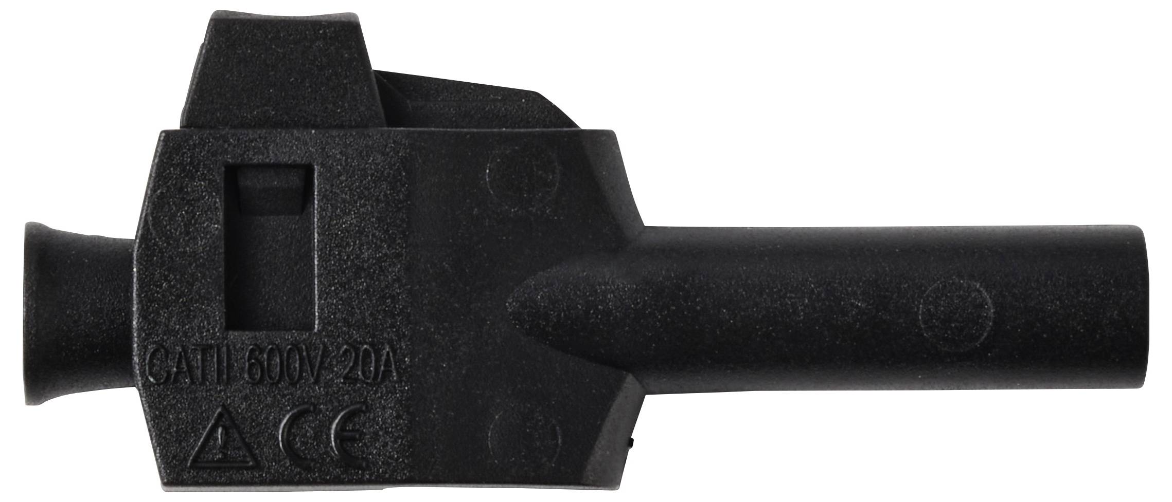 VOLTCRAFT MP-4 Laborstecker mit Klemmanschluss Stecker, gerade Stift-Ø: 4 mm Schwarz 1 St. Bulk-2