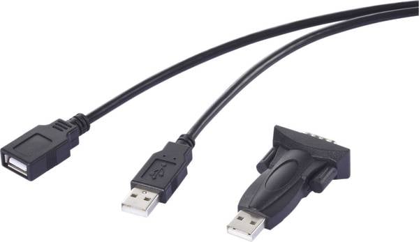 Renkforce USB 2.0, Seriell Adapter [1x USB - 1x RS232-Stecker]  1.00 m