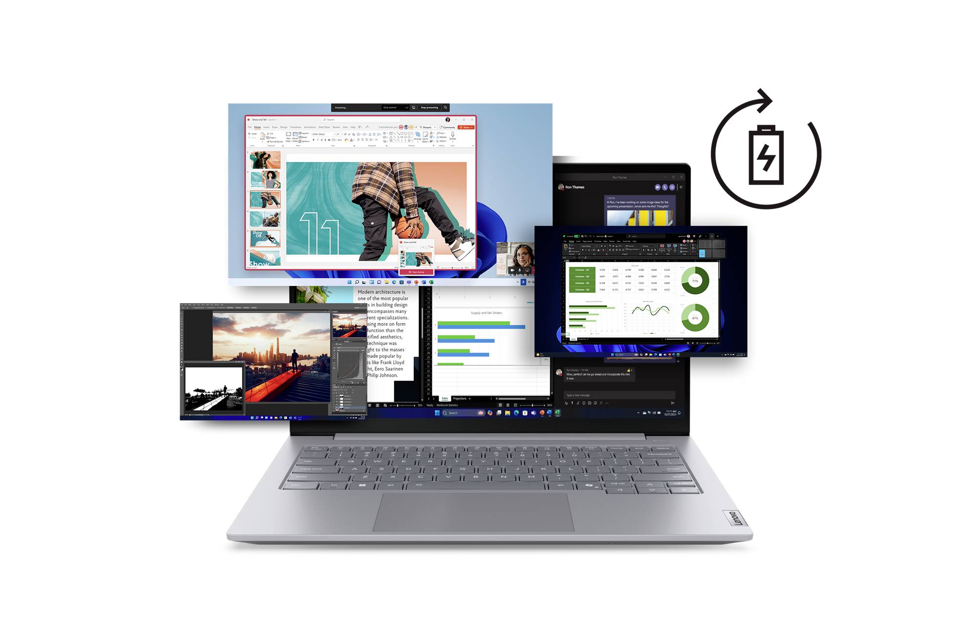 Lenovo Notebook ThinkBook 14 G8 35.6 cm (14 Zoll) WUXGA Intel® Core™ Ultra 7 (Series 2) 255H 32 GB RAM 1 TB SSD Deutsch,-16