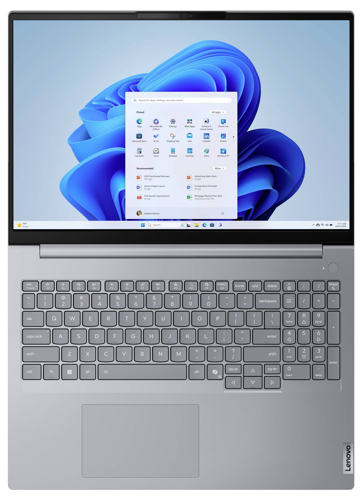 Lenovo Notebook ThinkBook 16 G8 40.6 cm (16 Zoll) WUXGA Intel® Core™ Ultra 7 (Series 2) 255H 32 GB RAM 1 TB SSD Deutsch,-10