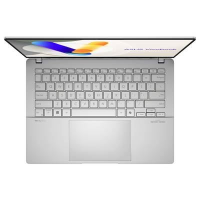Asus Notebook 35.6 cm (14 Zoll) WQXGA+ AMD Ryzen 7 8845HS 16 GB RAM 1 TB SSD Deutsch, QWERTZ Silber 90NB1461-M00310-1
