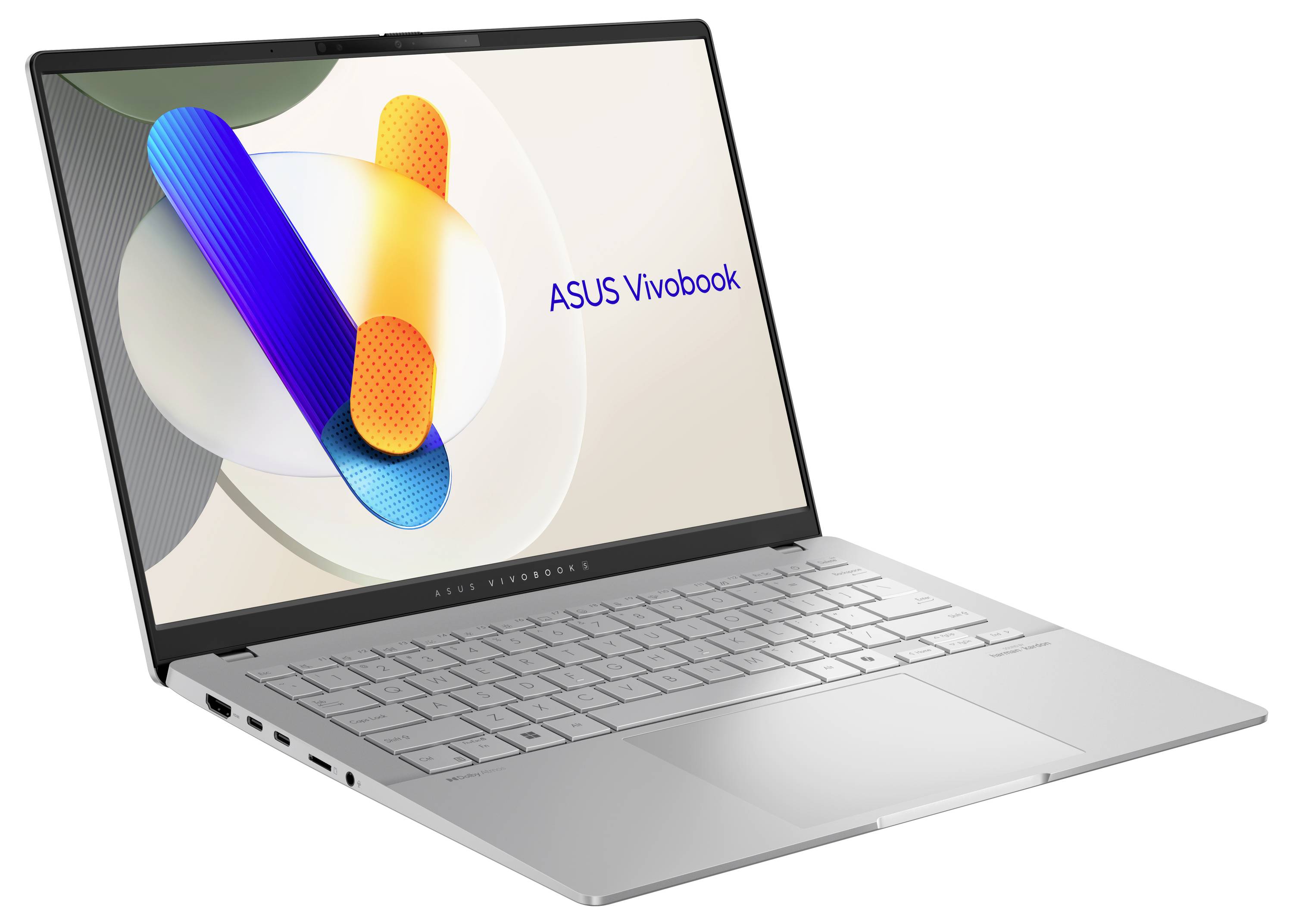 Asus Notebook 35.6 cm (14 Zoll) WQXGA+ AMD Ryzen 7 8845HS 16 GB RAM 1 TB SSD Deutsch, QWERTZ Silber 90NB1461-M00310-2