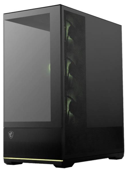 MSI MSI GEH Midi MAG PANO 110R PZ Midi-Tower PC-Gehäuse Schwarz 4 Vorinstallierte LED Lüfter-1