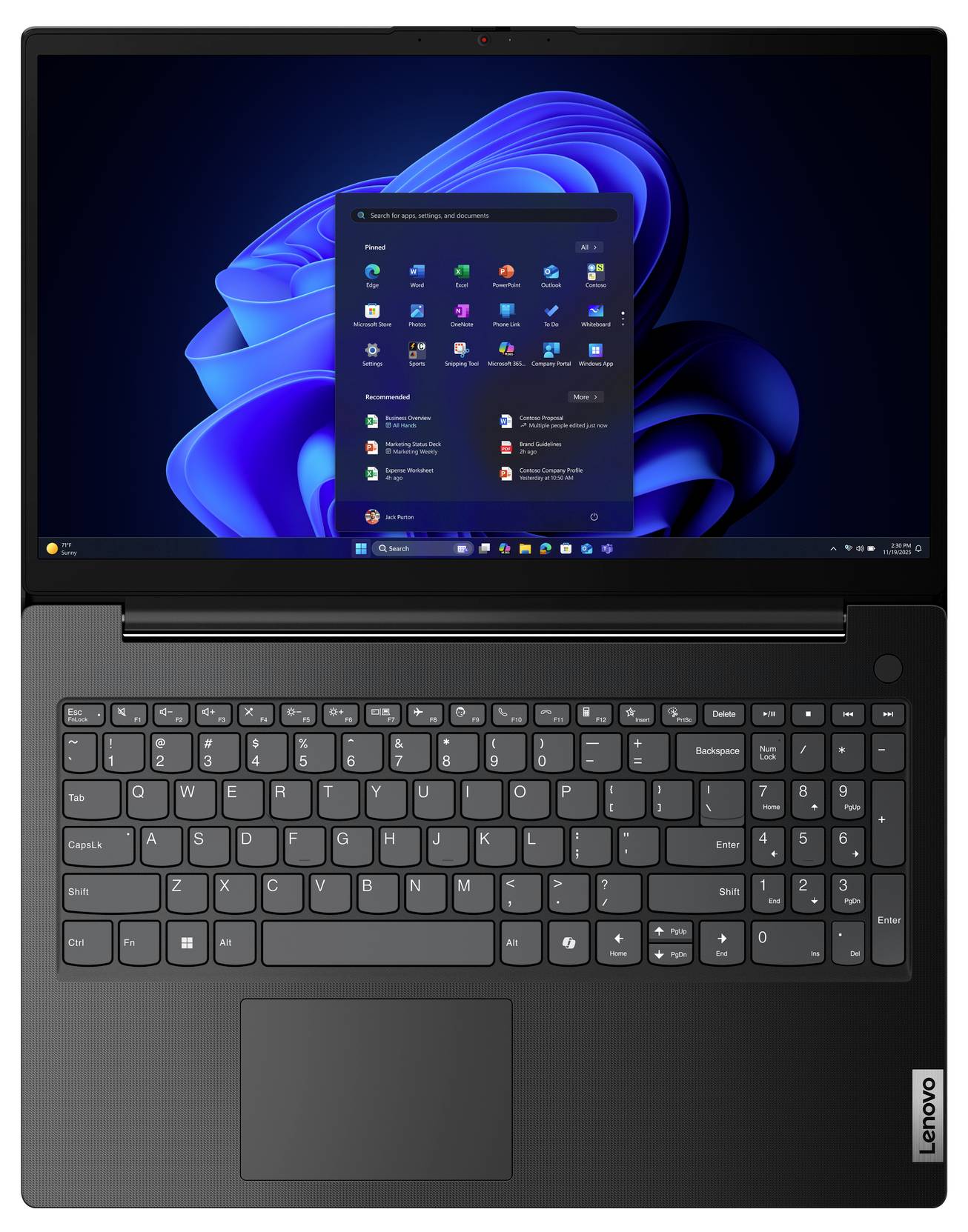 Lenovo V15 G6 ITN 83M4 - Intel N-series N100 - Win 11 Home - UHD Graphics - 8 GB RAM - 256 GB SSD NVMe - 39.6 cm (15.6")-9