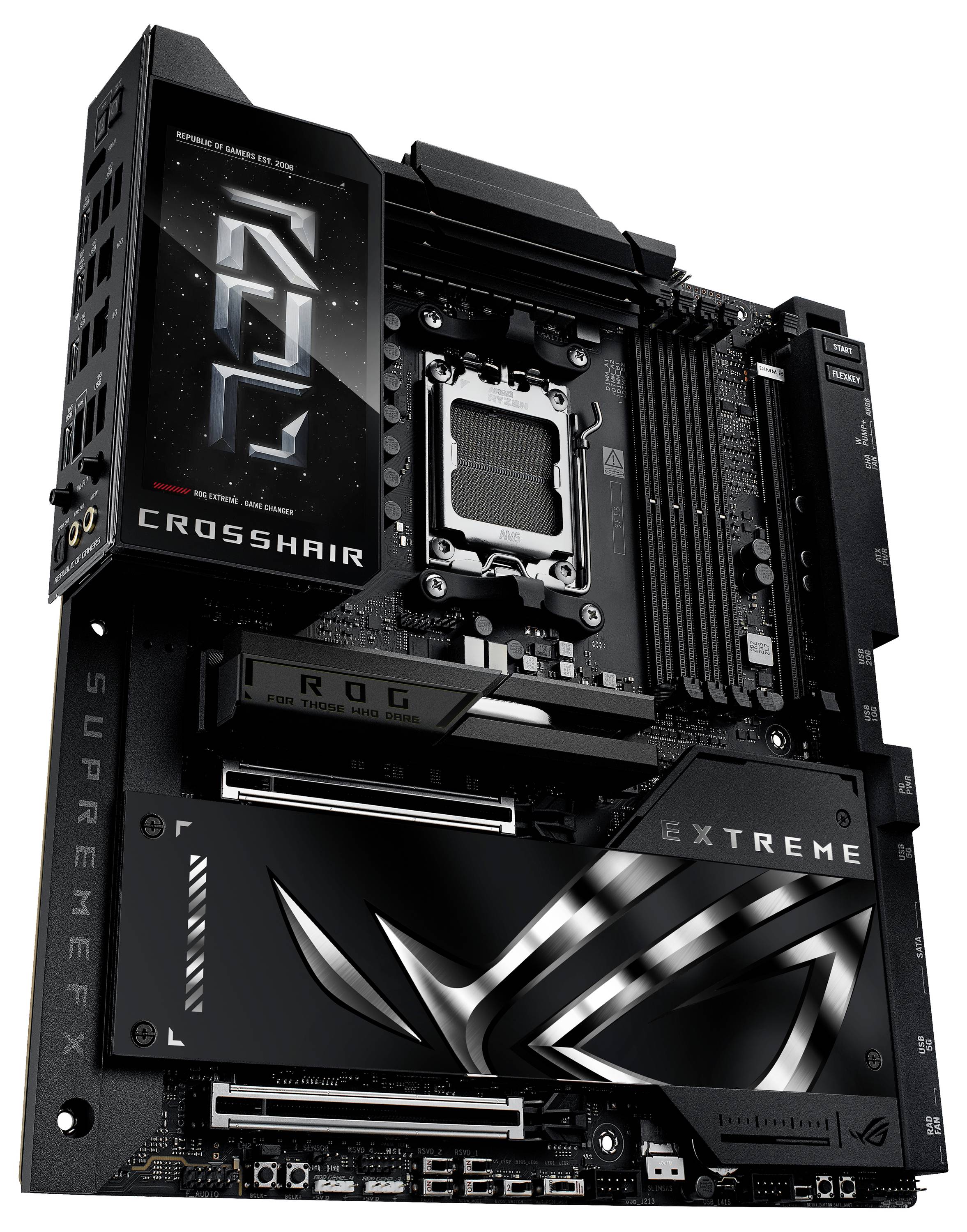 Asus MB ASUS ROG CROSSHAIR X870E EXTREME Mainboard Sockel (PC) AMD® AM5 Formfaktor (Details) E-ATX Mainboard-Chipsatz AM-6