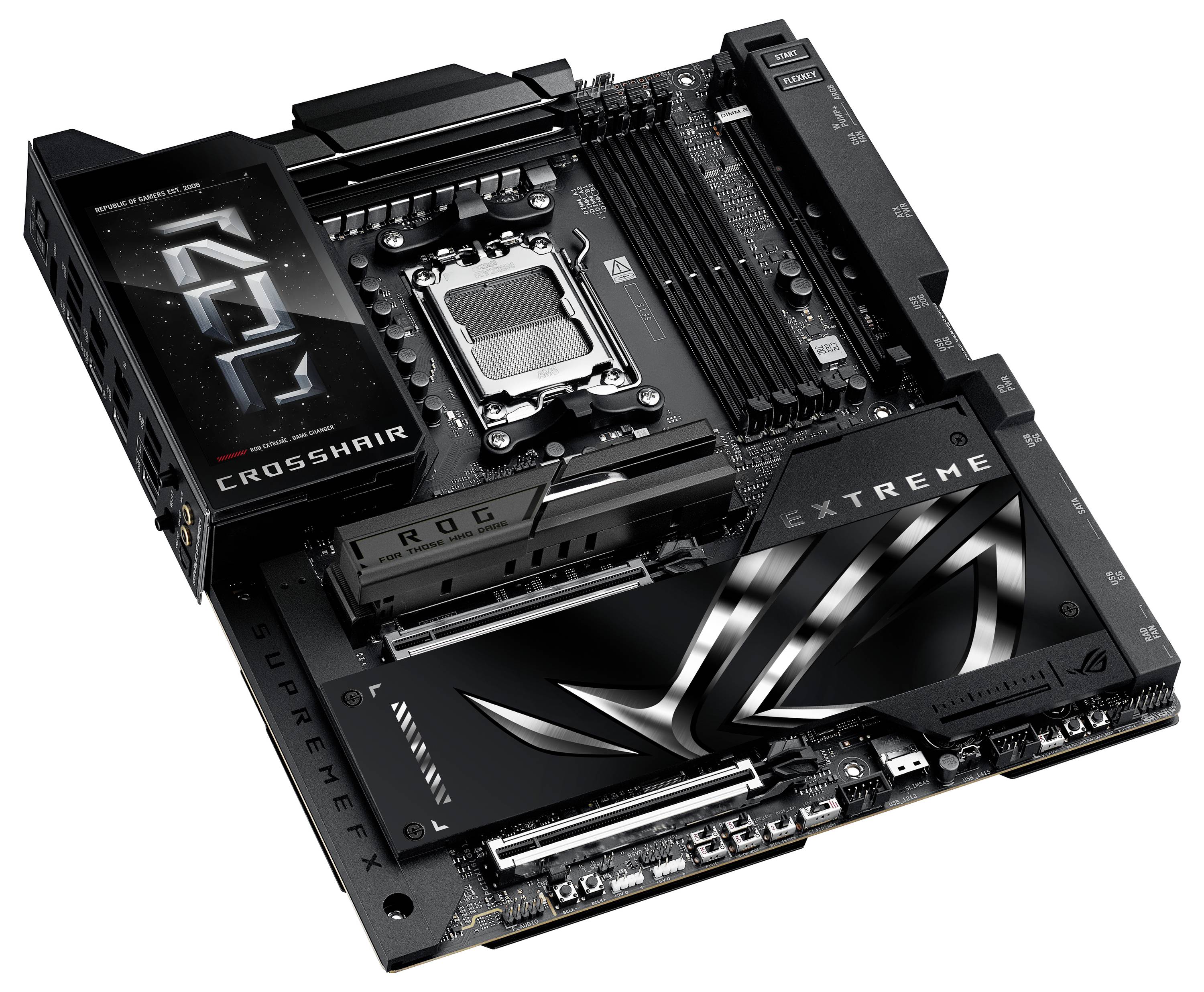 Asus MB ASUS ROG CROSSHAIR X870E EXTREME Mainboard Sockel (PC) AMD® AM5 Formfaktor (Details) E-ATX Mainboard-Chipsatz AM-7